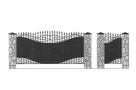 Кованые ворота «Ажурные» в Воронеже